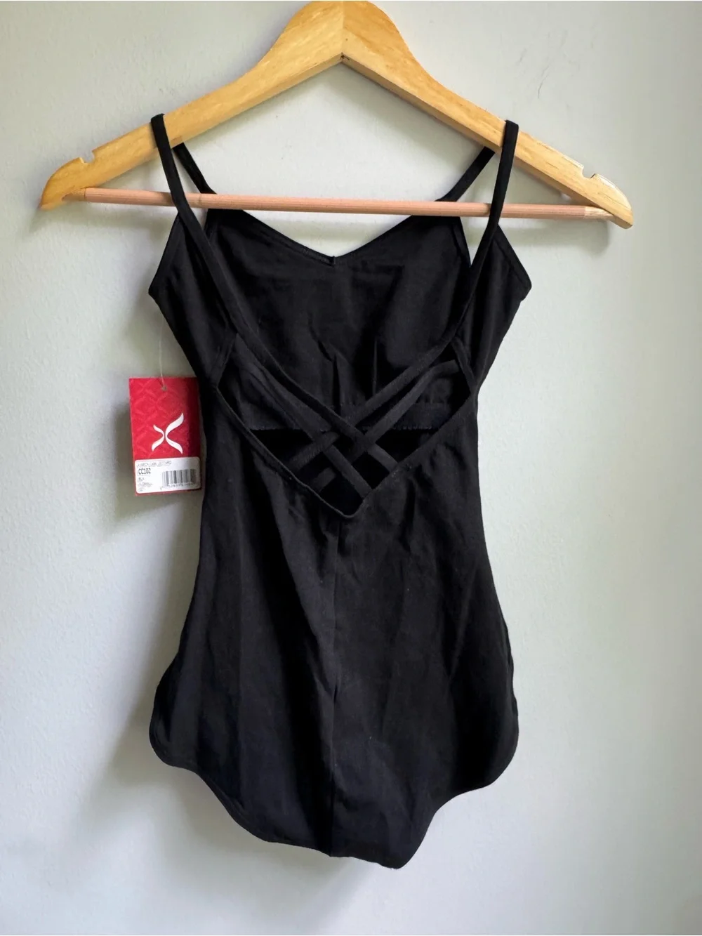 NWT Capezio Black Girls' Camisole Dance Leotard